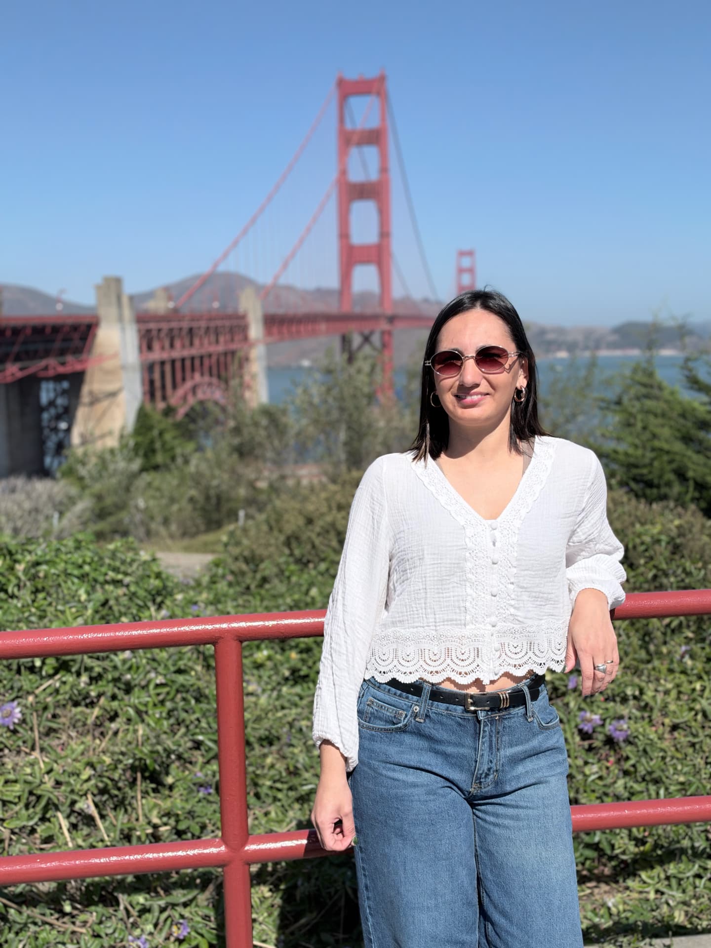 Ana en el Golden Gate, San Francisco